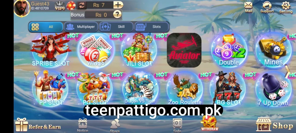 Teen Patti Go Available Games